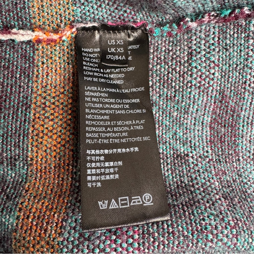 Anthropologie Rosetta Multi-color Plaid Sweater Jacket - XS - Picture 7 of 9